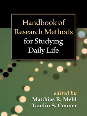 cover image of Handbook of Research Methods for Studying Daily Life